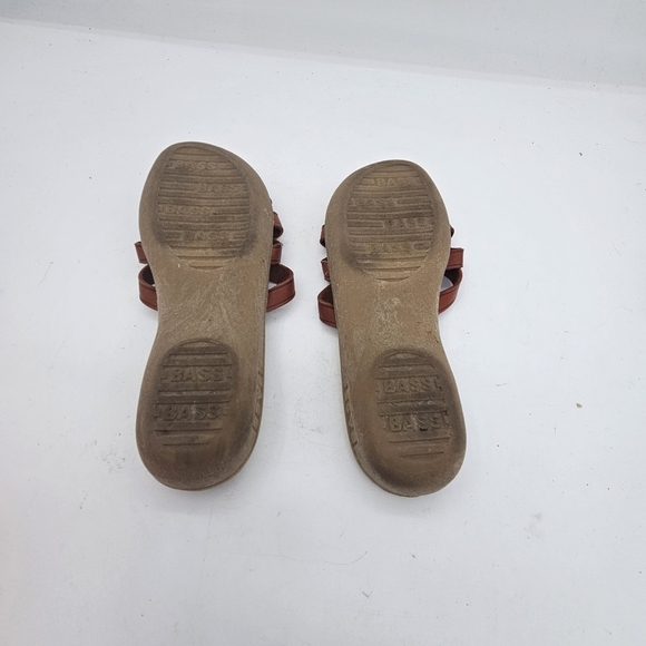 G.H. Bass Vintage 90’s Leather Sunjuns Strappy Flip Flop Sandals | Oxblood | - Picture 7 of 8